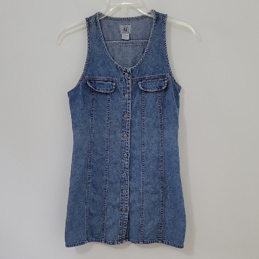 American Eagle Outfitters Button Down Denim Dress, Size 6